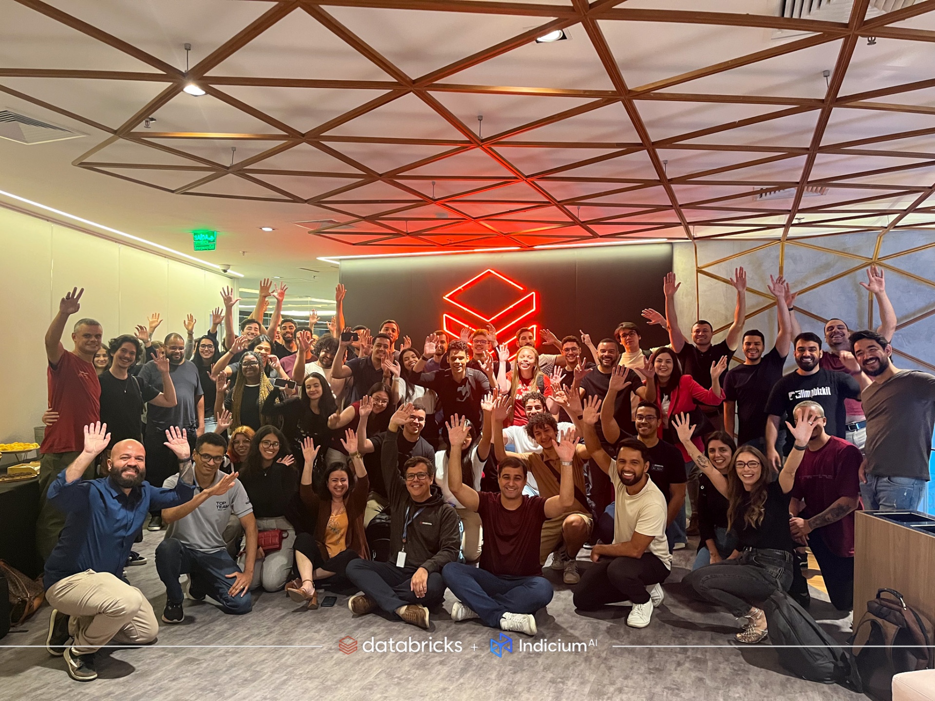 Databricks and Indicium community gathered together